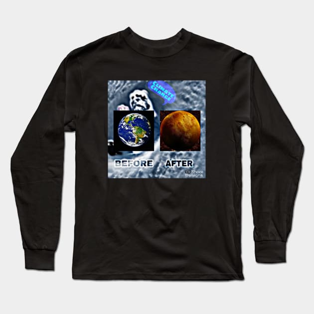 Planet Earth Before and After Long Sleeve T-Shirt by Share_1